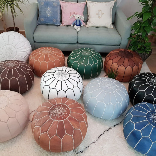 moroccan poufs